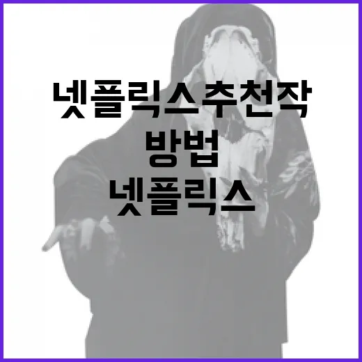 넷플릭스 추천작을 찾는 방법 - 요약
