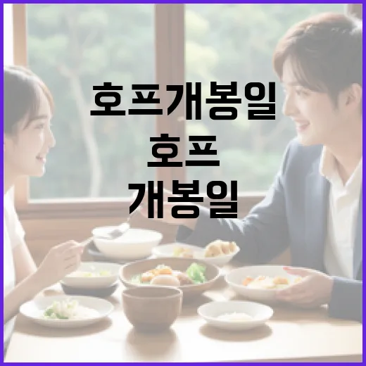 호프 개봉일에 대해 알아볼까요? - 요약