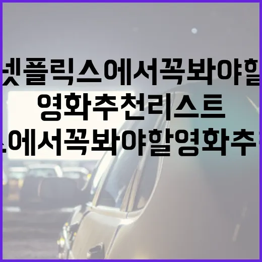 넷플릭스에서 꼭 봐야 할 영화 추천 리스트 - 요약