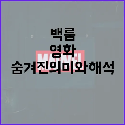 영화 '백룸' 이해하기: 숨겨진 의미와 해석 - 요약