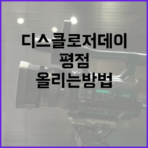 디스클로저 데이 평점 올리는 방법 - 요약