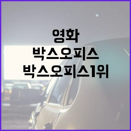 최신영화, 박스오피스 1위만 보고 고르면 아쉬운 이유가 있을까요? - 요약
