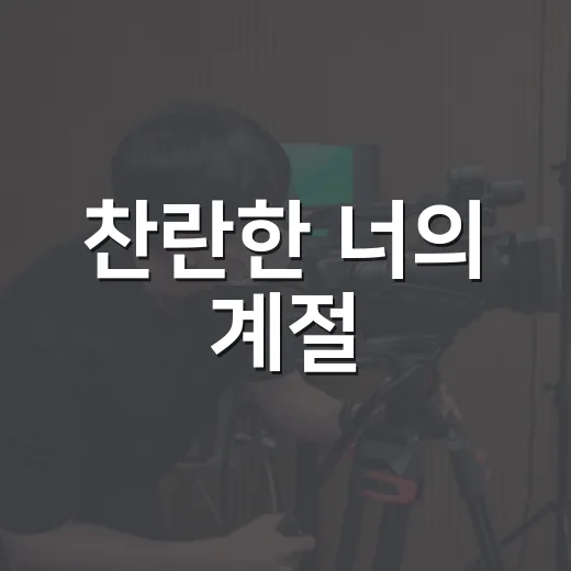 찬란한 너의 계절, 영화처럼 보기 전에 알아둘 점이 궁금하신가요? - 요약