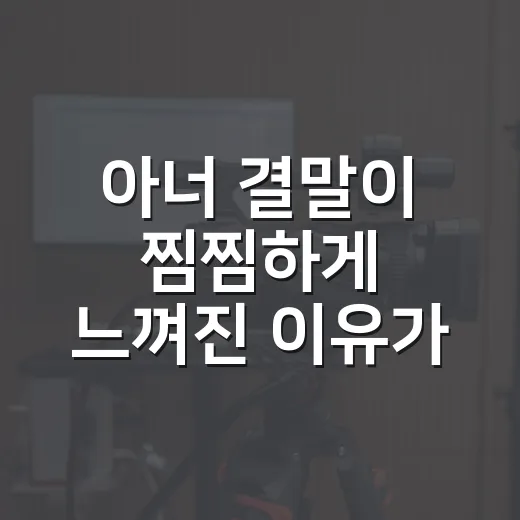 아너 결말이 찜찜하게 느껴진 이유가 궁금하신가요? - 요약