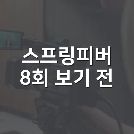 스프링피버 8회 보기 전, 태풍 에피소드가 왜 분기점일까요? - 요약