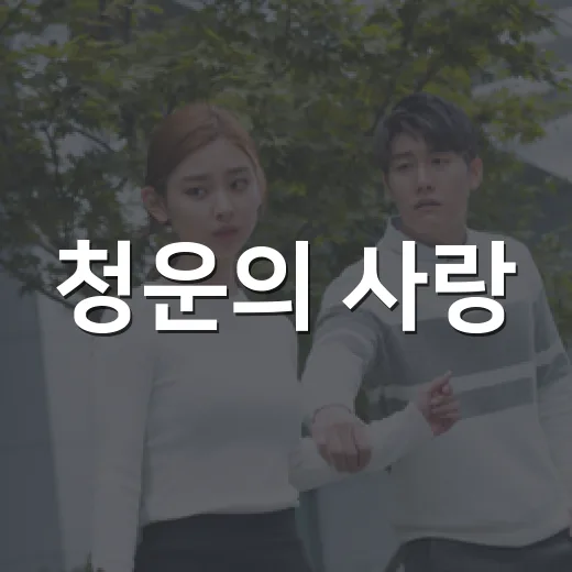 청운의 사랑, 보기 전에 어떤 점이 궁금하신가요? - 요약