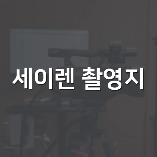 세이렌 촬영지, 화면 속 로얄옥션과 골목은 어디였을까요? - 요약