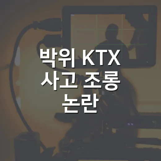 박위 KTX 사고 조롱 논란, 왜 과거 추락까지 다시 언급되고 있을까요? - 요약