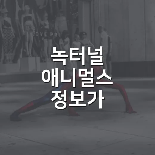녹터널 애니멀스 정보가 궁금하신가요? 보기 전 알고 가면 좋은 포인트 - 요약