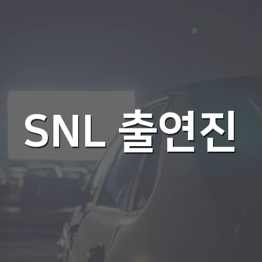 SNL 출연진, 지금 보면 누가 가장 눈에 들어올까요? - 요약