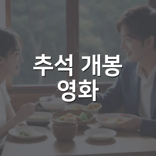 추석 개봉 영화, 가족끼리 보기 전에 무엇부터 고르면 좋을까요? - 요약