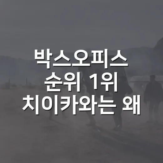 박스오피스 순위 1위 치이카와는 왜 인기일까요? - 요약
