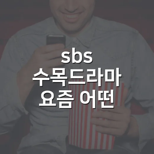 sbs 수목드라마 요즘 어떤 작품이 있나요? - 요약