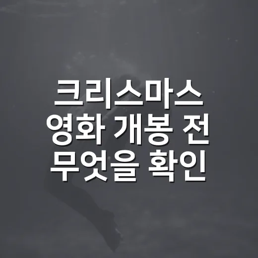 크리스마스 영화 개봉 전 무엇을 확인할까요? - 요약