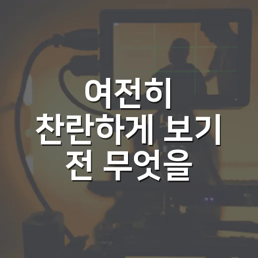 여전히 찬란하게 보기 전 무엇을 알면 좋을까요? - 요약