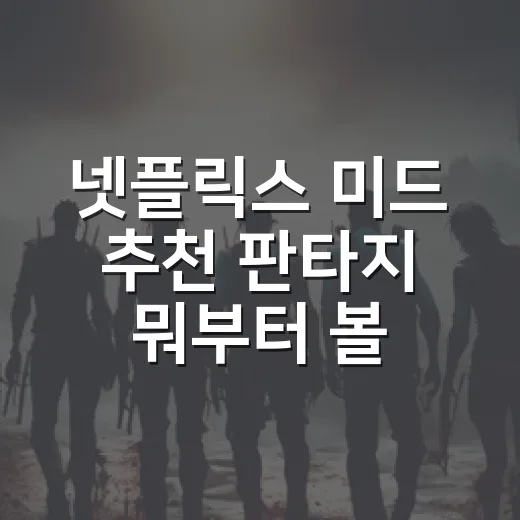 넷플릭스 미드 추천 판타지 뭐부터 볼까요? - 요약