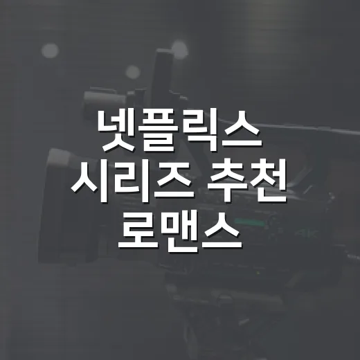 넷플릭스 시리즈 추천 로맨스, 뭐부터 볼까요? - 요약