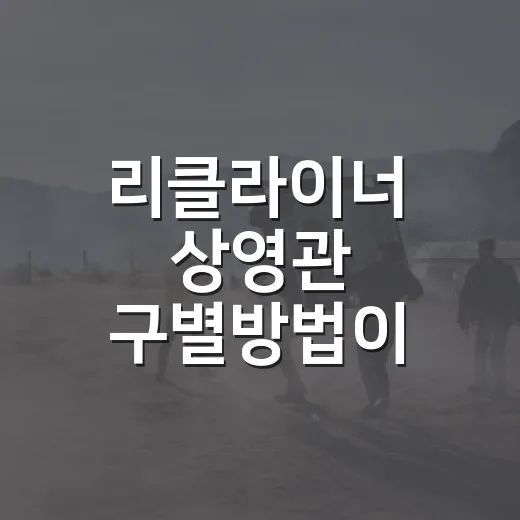 리클라이너 상영관 구별방법이 궁금하신가요? - 요약