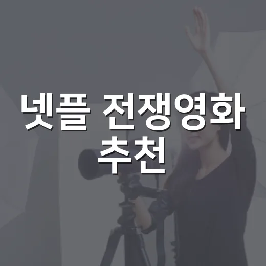 넷플 전쟁영화 추천, 어떤 작품부터 볼까요? - 요약
