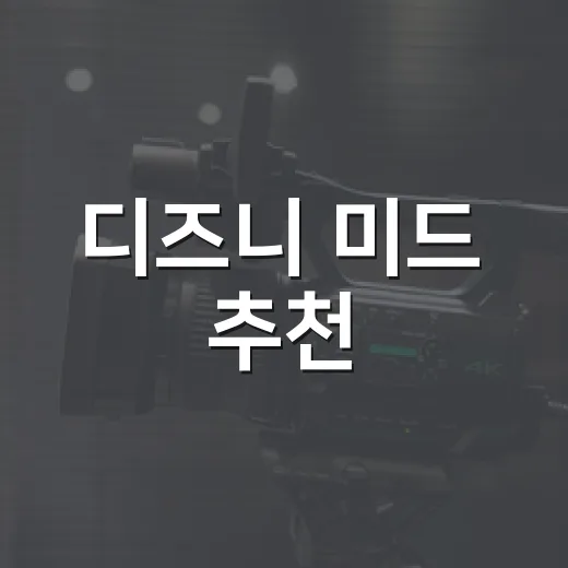디즈니 미드 추천, 취향에 맞는 작품이 궁금하신가요? - 요약