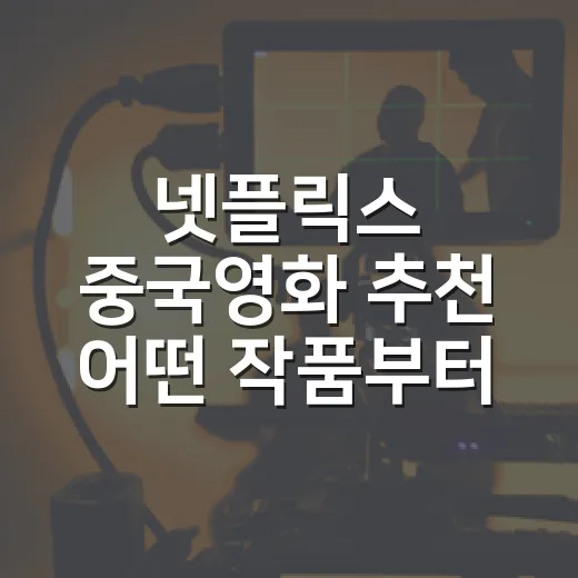 넷플릭스 중국영화 추천 어떤 작품부터 볼까요? - 요약