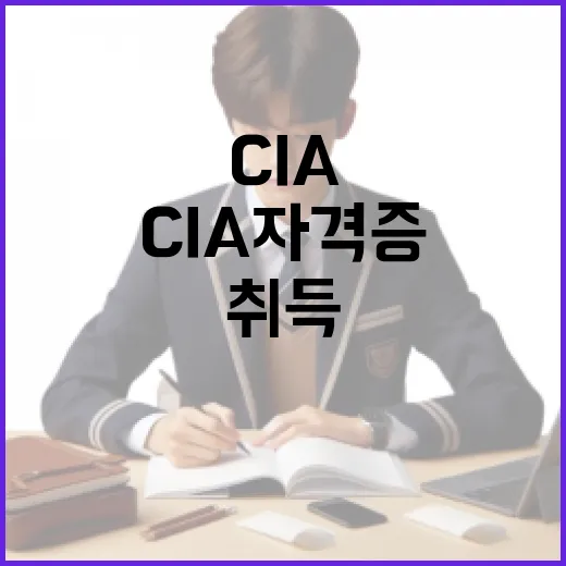 CIA 자격증을 취득하는 방법: 준비부터 합격까지 - 요약
