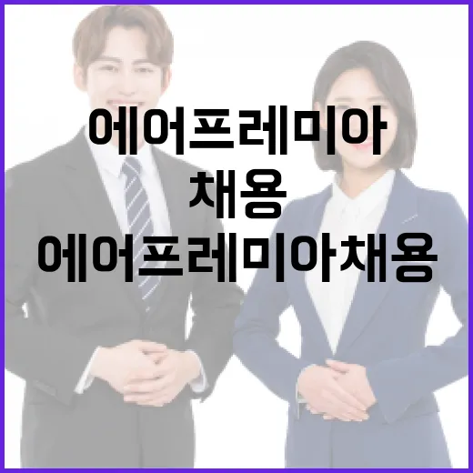 에어프레미아 채용 준비, 이렇게 해보세요! - 요약