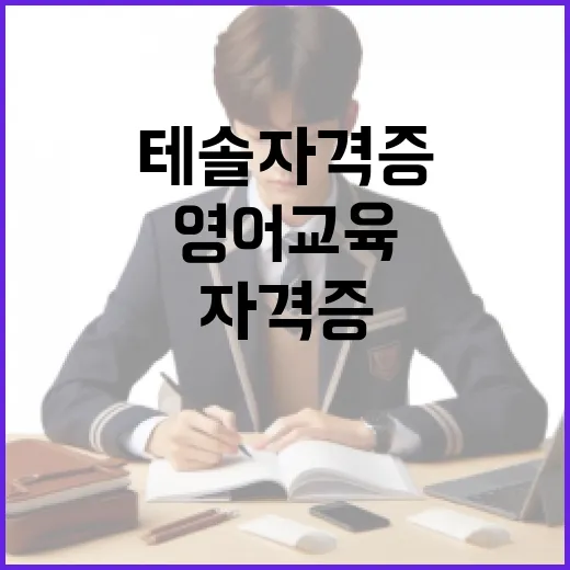 테솔자격증으로 영어 교육의 전문가가 되는 방법 - 요약