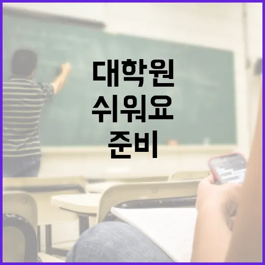 대학원 준비, 이렇게 하면 쉬워요! - 요약