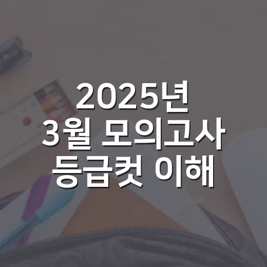 2025년 3월 모의고사 등급컷 이해하기 - 요약