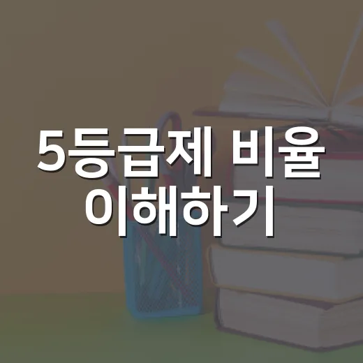 5등급제 비율 이해하기: 꼭 알아야 할 정보 - 요약