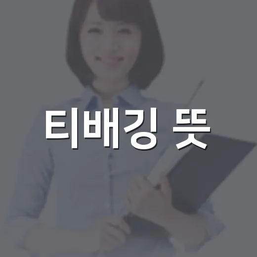 티배깅 뜻, 게임에서 왜 모욕 표현이 되었을까요? - 요약