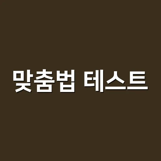 맞춤법 테스트, 많이 틀리는 문제에는 어떤 이유가 숨어 있을까요? - 요약