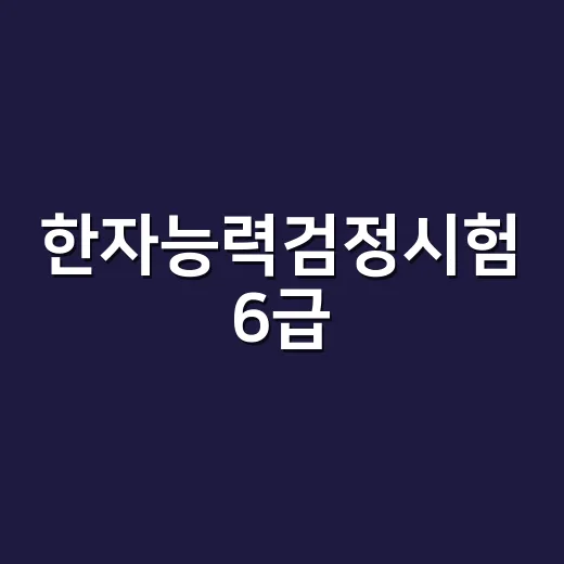 한자능력검정시험 6급, 300자를 어떻게 공부해야 덜 까먹을까요? - 요약