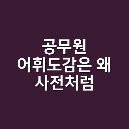 공무원 어휘도감은 왜 사전처럼 읽으면 아쉬울까요? - 요약