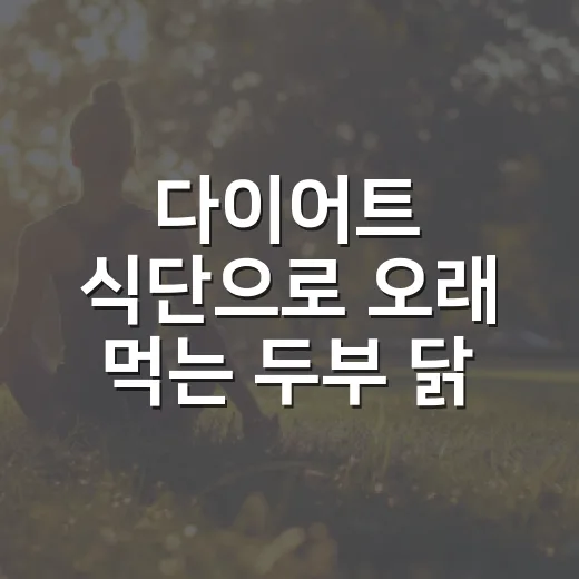 다이어트 식단으로 오래 먹는 두부 닭가슴살 덮밥 만드는 방법 - 요약