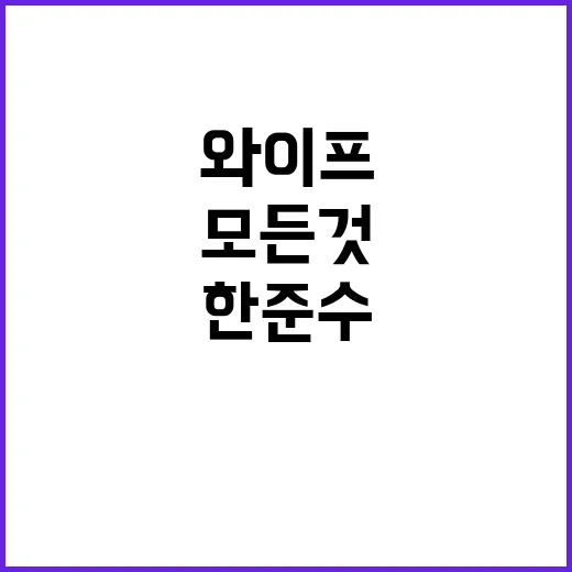 한준수 와이프에 대한 모든 것: 사랑과 이야기 - 요약
