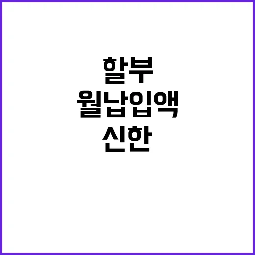 신한할부금융 이용 전 확인하는 방법, 월 납입액부터 수수료까지 - 요약