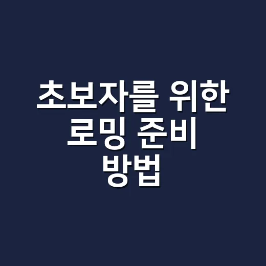 초보자를 위한 로밍 준비 방법, 공항 가기 전에 이렇게 챙기면 편해요 - 요약