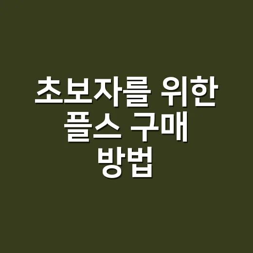 초보자를 위한 플스 구매 방법, 본체부터 게임까지 덜 후회하게 고르는 법 - 요약