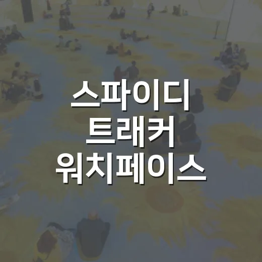 스파이디 트래커 워치페이스 제대로 설정하는 방법