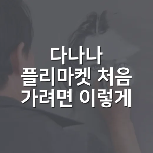 다나나 플리마켓 처음 가려면 이렇게 준비하는 방법 - 요약