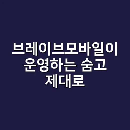 브레이브모바일이 운영하는 숨고 제대로 활용하는 방법 - 요약