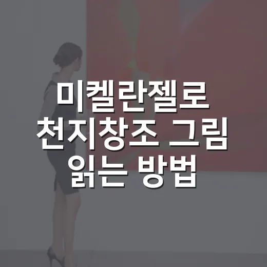 미켈란젤로 천지창조 그림 읽는 방법 - 요약