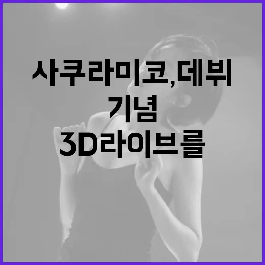 사쿠라 미코, 데뷔 4주년을 기념하는 3D 라이브를 21시 개최!