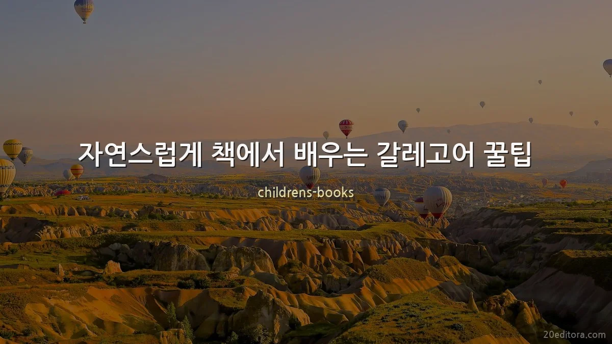 자연스럽게 책에서 배우는 갈레고어 꿀팁