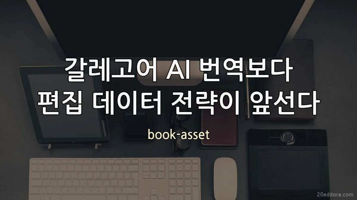 갈레고어 AI 번역보다 편집 데이터 전략이 앞선다