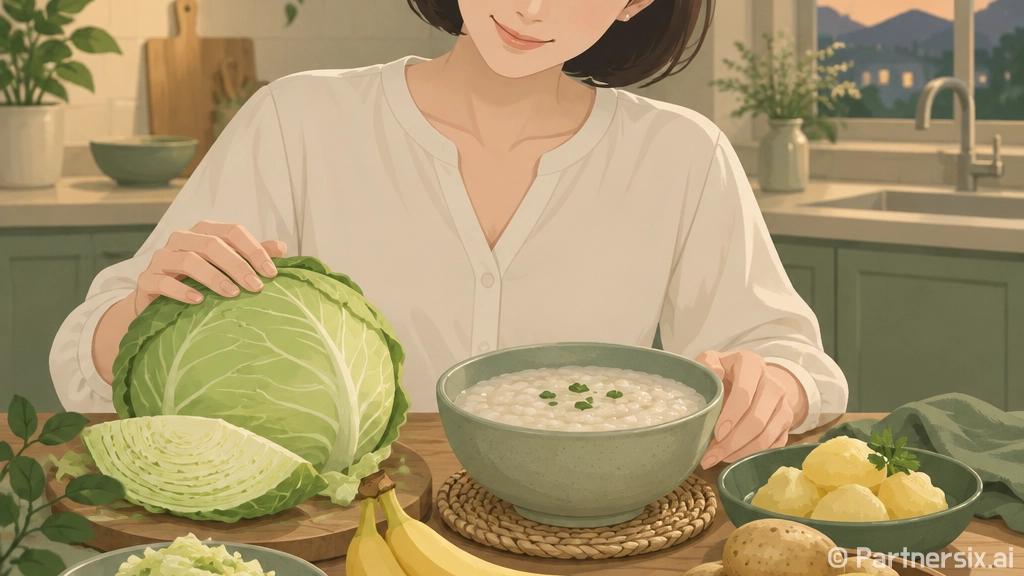 위에 좋은 음식, …
