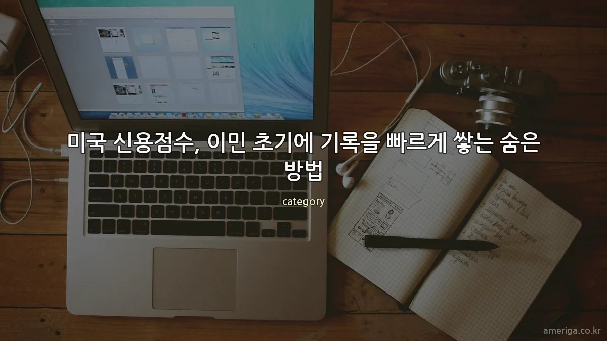미국 신용점수, 이민 초기에 기록을 빠르게 쌓는 숨은 방법