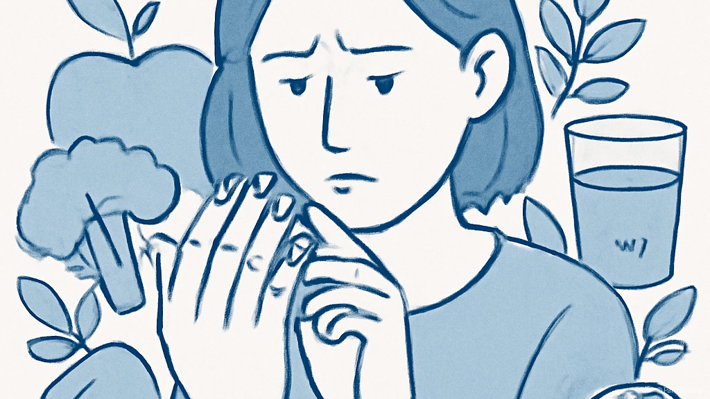 손톱에 검은 세로줄…